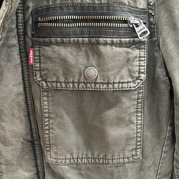 Levi’s Dark Green / Olive Jean Jacket - Zip up - Picture 4 of 4